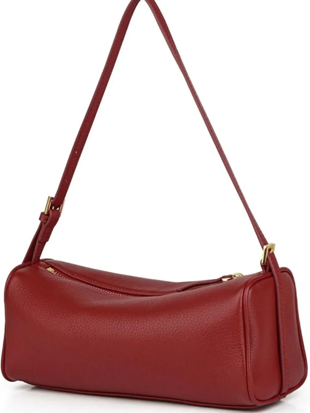 Premium Full Grain Leather Crossbody & Barrel Bag | Stylish Hobo Purse with